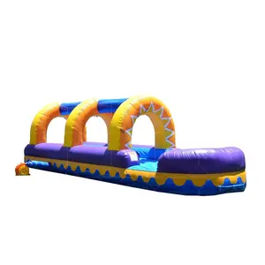 Tobogán de agua largo hecho a medida de 10x2,3x2,3 M, tobogán inflable para exteriores, tobogán inflable Aqua Slip n Slide the City