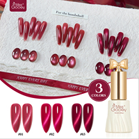 Miss Gooey Vernis Gel Magnétique Effet Œil de Chat 3 Couleurs Sans TPO Sans HEMA Vente en Gros Marque Privée Fournitures pour Ongles OEM Personnalisées