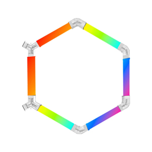 Luce a Nido d'Ape RGB a 2 Fori DC24V, Barra Luminosa per Garage, Illuminazione Atmosferica per Detailing Auto, Luce LED Multicolore <span class=keywords><strong>Fantasia</strong></span> - Product Image 2