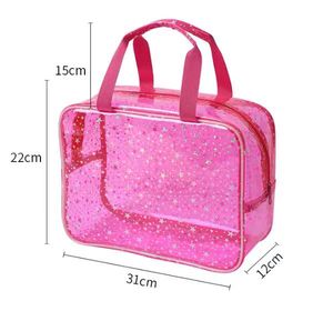 Large Capacity Factory Direct Selling Simple Pattern PVC Makeup <b>Bag</b> with Zipper for Cosmetics on Trips - Product Image 3