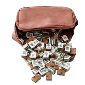 Juego de Mahjong Acrílico Americano de Lujo Moderno Personalizado - Juego de Viaje Ecológico y Resistente al Agua con <span class=keywords><strong>Rummy</strong></span> para 4 Jugadores - Product Image 4