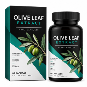Cápsulas <span class=keywords><strong>de</strong></span> Complejo <span class=keywords><strong>de</strong></span> Oleuropeína <span class=keywords><strong>de</strong></span> Oliva con Fruto <span class=keywords><strong>de</strong></span> Oliva, Saúco, Quercetina, Vitamina C, Zinc y Pimienta Negra, Fórmula OEM - Product Image 1