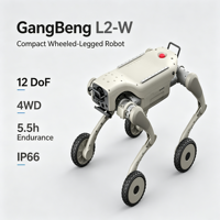 Robot quadrupède sur roues Gang Ben L2-W, charge utile de 16 kg, vitesse de 3,7 m/s, pour les entreprises d'inspection et les laboratoires de recherche en robotique ZY