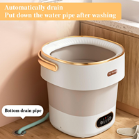 Mini Lave-linge Pliable Portable de 16 Litres avec Essoreuse, Grande Capacité, Machine à Laver Compacte