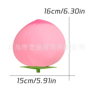 Juguete de peluche con forma de melocotón gigante, muy vendido, juguete suave de TPR para aliviar el estrés, juguete sensorial - Product Image 6