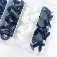 100 pièces Clips de retenue de voiture Kit de fixations en plastique Rivet Auto Push Pin Rivets Set clip de fixation automatique
