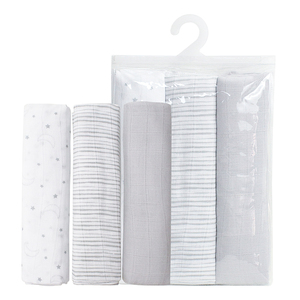 Eco Friendly Pannolino Del Bambino Organico Mussola di Cotone Coperta di Cotone Del Pannolino Del Bambino Mussola/Pannolini di Stoffa - Product Image 5