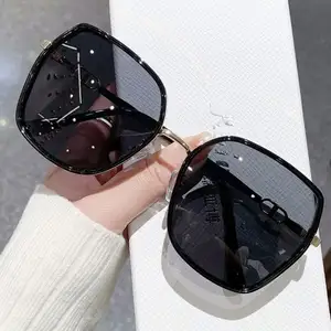 新潮流爱个性唯一品牌太阳镜黑色市场时尚偏光圆形太阳镜男士2023金属框太阳镜