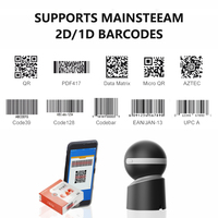 Escáner de Código de Barras de Escritorio WCMI Super Speed 4.5mps con Tolerancia al Movimiento, Lector de Códigos QR 2D, Plataforma de Escaneo Automático Manos Libres Global