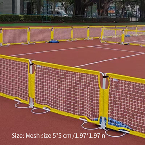 Ngoài trời pickleball hoạt động di động hàng rào hộ Lan Tôn sóng Net, đơn giản pickleball Tòa Án mặt đất bao vây Net - Product Image 3