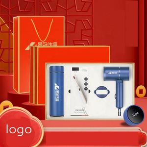 Coffret Cadeau d'Entreprise Haut de Gamme avec Parapluie Automatique et Tasse en Acier Inoxydable, Articles Souvenirs, Boîte Cadeau Texturée - Product Image 2