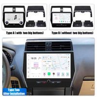 Lecteur DVD de voiture Android Penhui 11,6 pouces pour Toyota Prado 2010-2023, écran tactile, unité centrale panoramique 360°, CarPlay sans fil, DPS