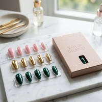 Faux ongles à presser de styles variés, motifs écaille de tortue, étoiles et pois, style doux et cool pour Y2K, festivals de musique, streetwear