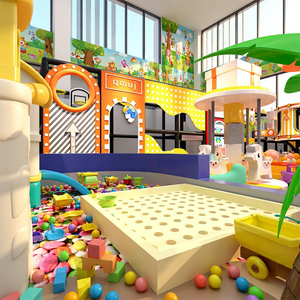 Aoleao Équipement de terrain de jeu intérieur sur mesure à thème IP, piscine à balles, toboggans LED, structures d'escalade, certifié CE TUV commercial - Product Image 1