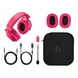 Casque de jeu sans fil <span class=keywords><strong>Logitech</strong></span> <span class=keywords><strong>G</strong></span> <span class=keywords><strong>PRO</strong></span> X 2 pour 5.0, circum-auriculaire, avec suppression du bruit ENC en métal et batterie jusqu'à 20 heures - Product Image 5