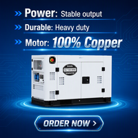 Générateur onduleur diesel silencieux 4KW-20KW pour camping-car, caravane, camion, bateau, véhicule marin, monophasé AC 110V 100% cuivre