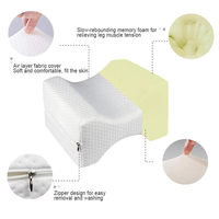 Oreiller pour les genoux en mousse à mémoire de forme pour les dormeurs latéraux, oreillers pour les jambes pour l'alignement du sommeil, coussin pour les genoux, le dos et les hanches avec sangle