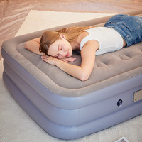 Nouvelle tente de lit gonflable rectangulaire portable, moderne, d'extérieur, entièrement automatique, épaissie, avec matelas pneumatique assorti pour le camping