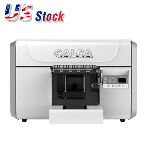 Imprimante à rouleaux UV CALCA A3 LED avec tête d'impression I3200 Imprimante UV numérique pour objets plats T-shirt coque de téléphone Impression sur bois Stock américain
