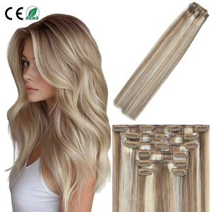 Estensioni per Capelli Ricci Naturali Europei con <span class=keywords><strong>Clip</strong></span>, Direttamente dalla Fabbrica, Capelli Umani Remy con Cuticola Intatta - Product Image 1