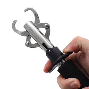 Pinces de pêche en acier inoxydable grande taille avec échelle, outil de manipulation de poisson - Product Image 1