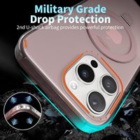Offre spéciale fenêtre coulissante caméra 360 degrés rotatif magnétique métal anneau support coque de téléphone pour iPhone 16 Pro Max givré couverture Mobile