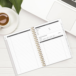 Classeur <span class=keywords><strong>pour</strong></span> dossiers de clients de coiffeur, cartes de suivi des clients, étiquettes de lettres A-Z, adaptées aux salons, aux coiffeurs, aux entreprises, carnets de notes - Product Image 6