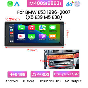 شاشة Mekede 8-Core 8 + igb IPS شاشة مشغل فيديو مركبة محمولة على BMW E53 من نوع X5 E39 M5 E38 - Product Image 4