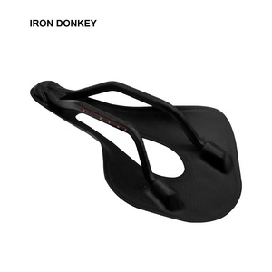 IRONDONKEY selle de siège de vélo en Fiber de carbone 85g selle de vélo légère pour coussin de cyclisme sur route en cuir LOGO OEM - Product Image 5