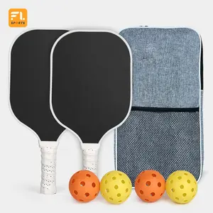 Diskon besar baru serat karbon berwarna paddle pickleball paddle set