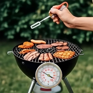 Thermomètre bimétallique arrière de <span class=keywords><strong>four</strong></span> de gril de BBQ de FC de double gamme d'acier inoxydable - Product Image 6