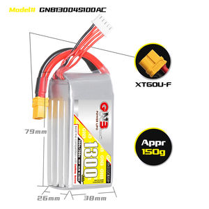 GAONENG GNB 1300MAH 14.8V 4S 100C XT60 RC LiPo <b>Battery</b> <b>Drone</b> FPV Graphene LiPo 180-330mm Brushless FPV 5 to 6 Inch <b>Drone</b> GEPRC - Product Image 3