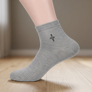 Men's Athletic Crew <b>Socks</b>-Knitted Cotton Blend with Cuff Logo Soft Breathable for Sports <b>Training</b> & Adults - Product Image 3