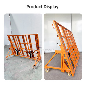 Carrello Industriale a Quattro Ruote in Acciaio per Trasporto di Legno, Pietra e Lastre, Attrezzatura per Movimentazione di Marmo e Granito - Product Image 5