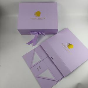 Caja de Regalo de Lujo Totalmente Personalizada con Cierre Magnético de Cinta para Pequeños Negocios de Pelucas, MOQ Bajo de 100 y Stock Disponible para Entrega Rápida - Product Image 1