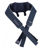 Almohada de Masaje Eléctrico de Tejido Profundo, Inalámbrica, Recargable, Portátil, para el Hogar y la Oficina, Masajeador Térmico para Cuello y Hombros