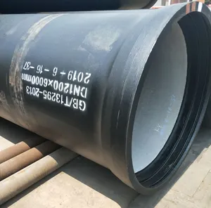 ISO2531 EN598 DN80-DN2600 1 Leading Manufacturers Of K9 C40 C30 C25 Ductile Iron Pipe Used Potable Water