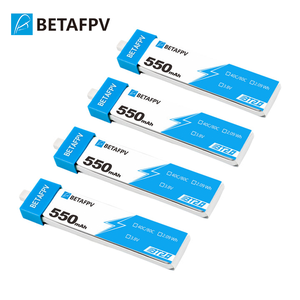 Batterie Lipo BETAFPV 4pcs BT2.0 550mAh 1S 3.8V 40C/80C en plastique compatible avec les drones de course FPV Whoop Quadcopters 75-85mm - Product Image 2