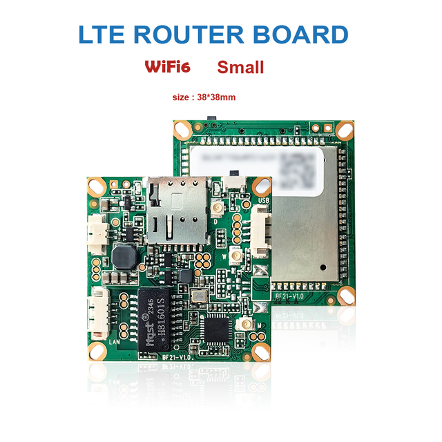 Small 4G WiFi Board Module with LAN USB TTL Mini LTE Wireless 300Mbps Router Modem PCBA Plug and Play Support at Command BF21