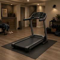 Tapis de protection pour tapis de course à pied, usage domestique et commercial, en mousse PVC, anti-vibration, réduction du bruit, pour salle de sport