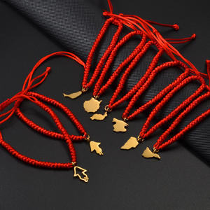 (1 Stück) Spanien Kanarische Inseln <span class=keywords><strong>Mallorca</strong></span> La Palma mit roten Seilarmbändern für Frauen und Mädchen, kanarischer Armreif, Schmuck # 559262 - Product Image 2