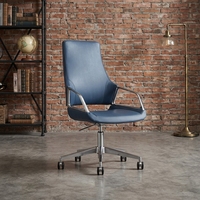 Chaise de bureau en cuir pivotante et réglable, ergonomique, fabriquée à Foshan, nouvelle chaise de direction pour bureau