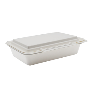 9x6 inch LFGB chứng nhận phân hủy sinh học dùng một lần ăn trưa hộp một khóa leakproof và chịu nhiệt FDA được phê duyệt - Product Image 4