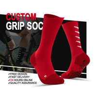 Chaussettes de Sport Personnalisées avec Logo, Antidérapantes pour Gym, Football et Athlétisme
