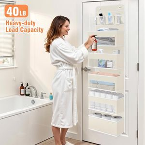 Over The Door Organizer 6 Tier Detachable Hanging <b>Storage</b> With Pockets For Bedroom Closet Organization - Product Image 5