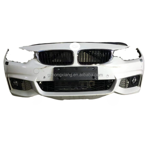 Per <span class=keywords><strong>BMW</strong></span> <span class=keywords><strong>Serie</strong></span> <span class=keywords><strong>4</strong></span> F32 F33 F36 Paraurti Anteriore in ABS Nero Usato Kit Sportivo con Aggiornamento Fendinebbia Facelift - Product Image 3