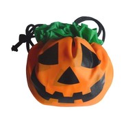 Sac promotionnel réutilisable pour Halloween, en forme de citrouille, pliable, pour cadeaux ou bonbons, idéal pour le shopping