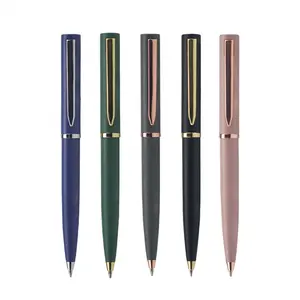 कस्टम लोगो मेटल बॉडी बॉलपॉइंट ट्विस्ट पेन के साथ नवीनतम शैली का लेजर उत्कीर्णन पेन