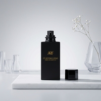Boîte cadeau personnalisée de haute qualité, flacons de parfum vides de luxe de 30 ml, 50 ml, 100 ml, noirs, avec emballage