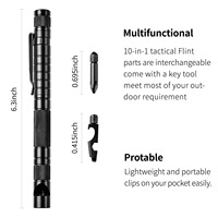 Stylo tactique avec allume-feu, multi-outils, stylo de survie pour les amateurs de plein air